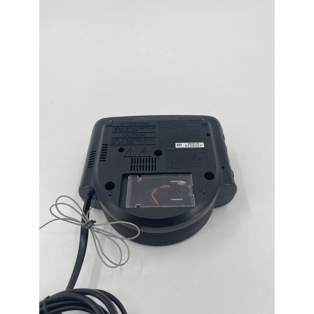 Sony Dream Machine AM/FM Dual Alarm Digital Clock Radio Black ICF-C212‎ Works